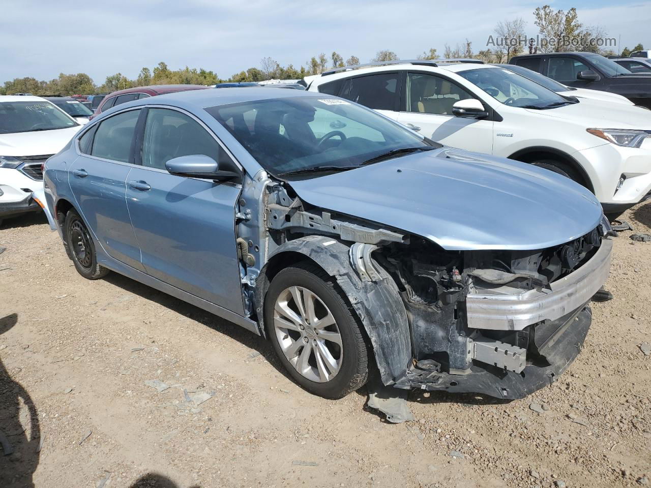 2015 Chrysler 200 Limited Blue vin: 1C3CCCAB7FN743762