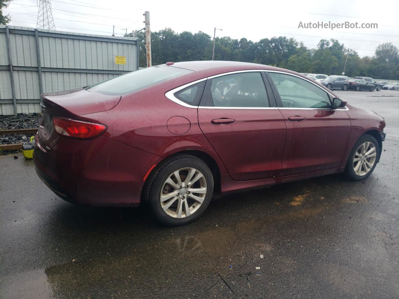 2016 Chrysler 200 Limited Темно-бордовый vin: 1C3CCCAB7GN101334