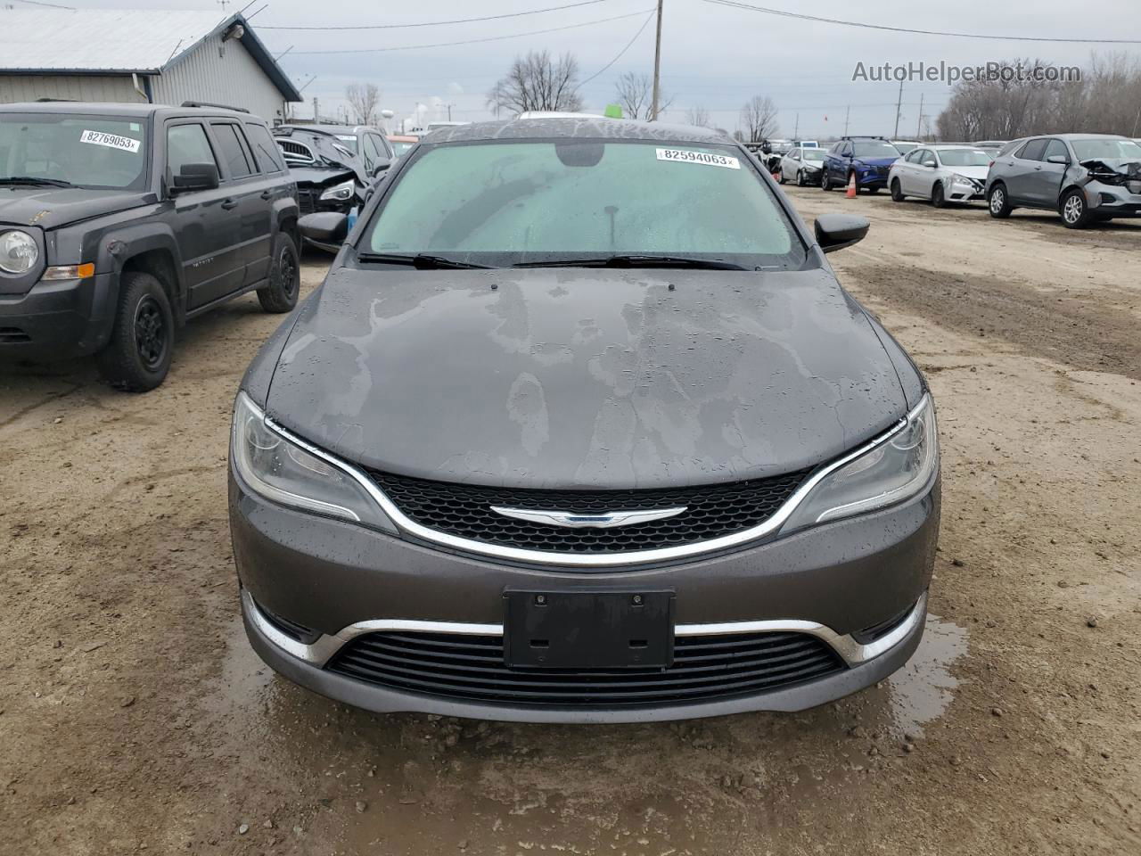 2016 Chrysler 200 Limited Серый vin: 1C3CCCAB7GN103746