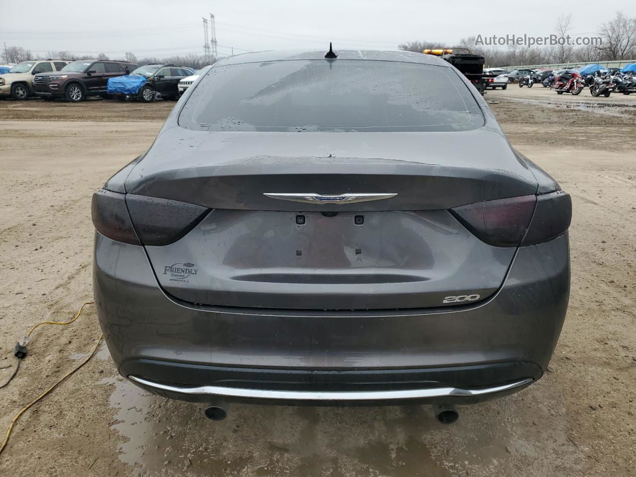 2016 Chrysler 200 Limited Серый vin: 1C3CCCAB7GN103746