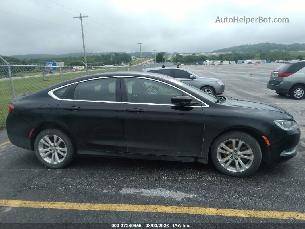 2016 Chrysler 200 Limited Black vin: 1C3CCCAB7GN106677