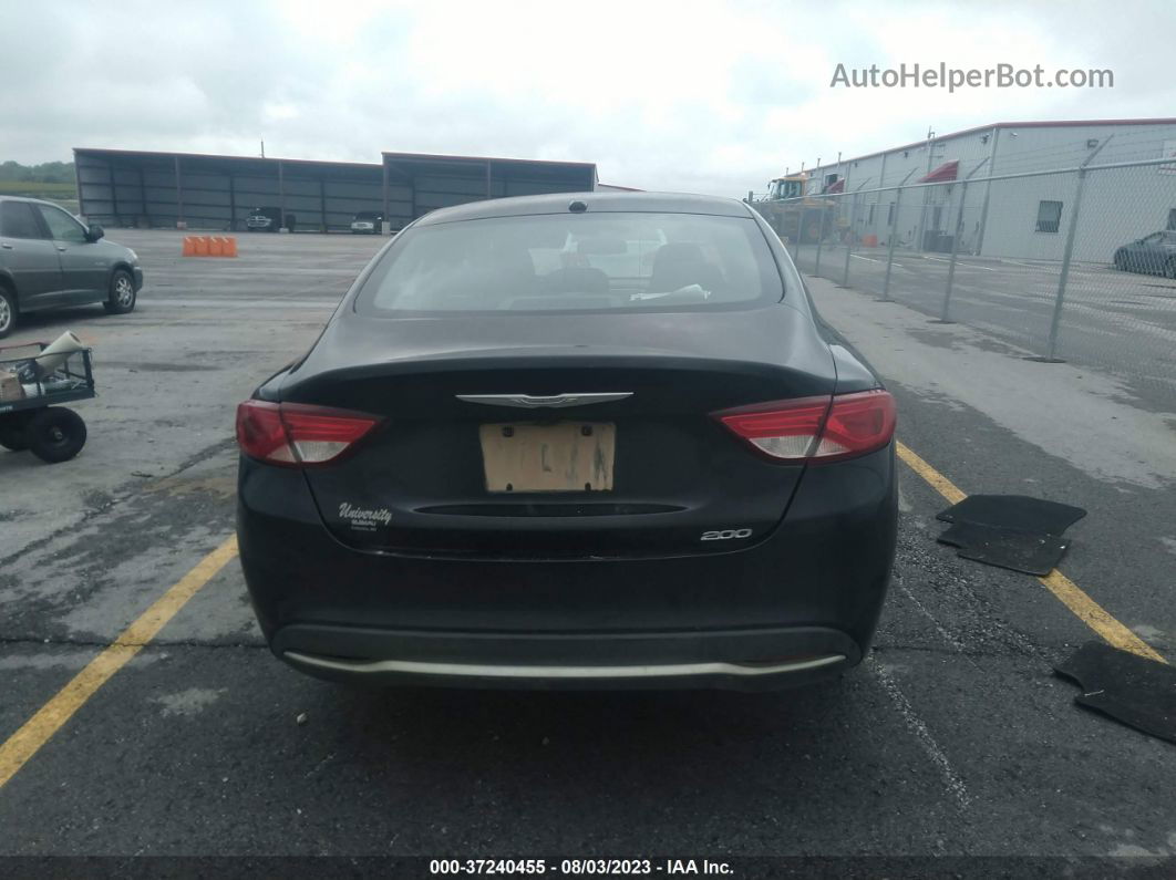 2016 Chrysler 200 Limited Black vin: 1C3CCCAB7GN106677