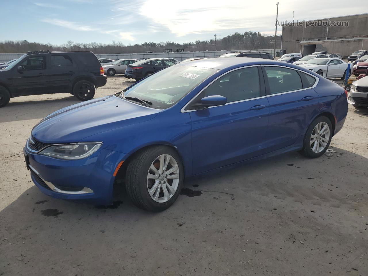 2016 Chrysler 200 Limited Blue vin: 1C3CCCAB7GN109076