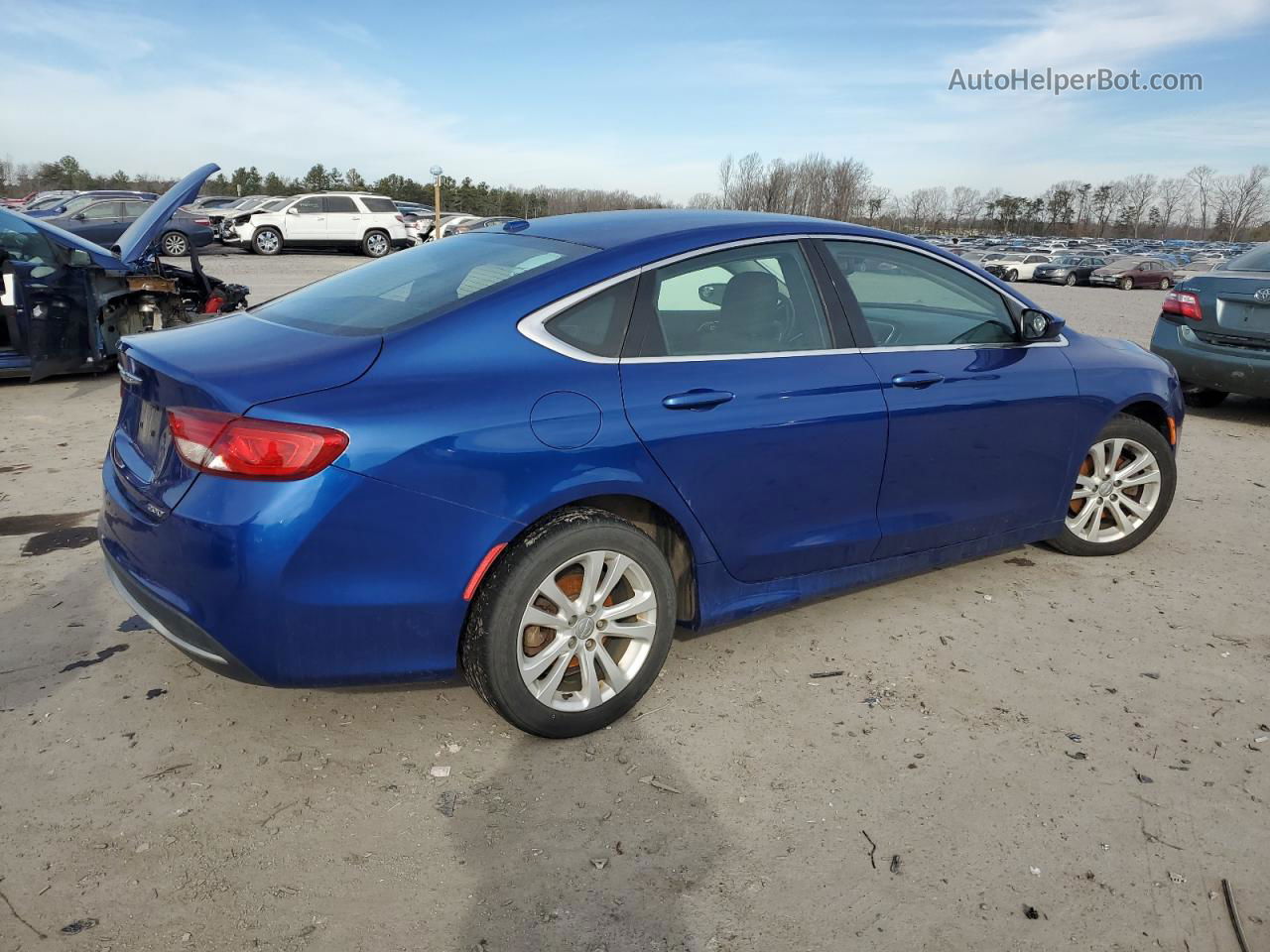 2016 Chrysler 200 Limited Blue vin: 1C3CCCAB7GN109076