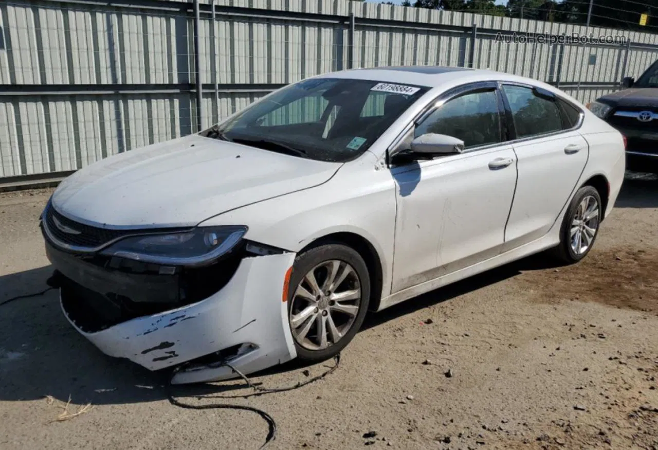 2016 Chrysler 200 Limited White vin: 1C3CCCAB7GN111491