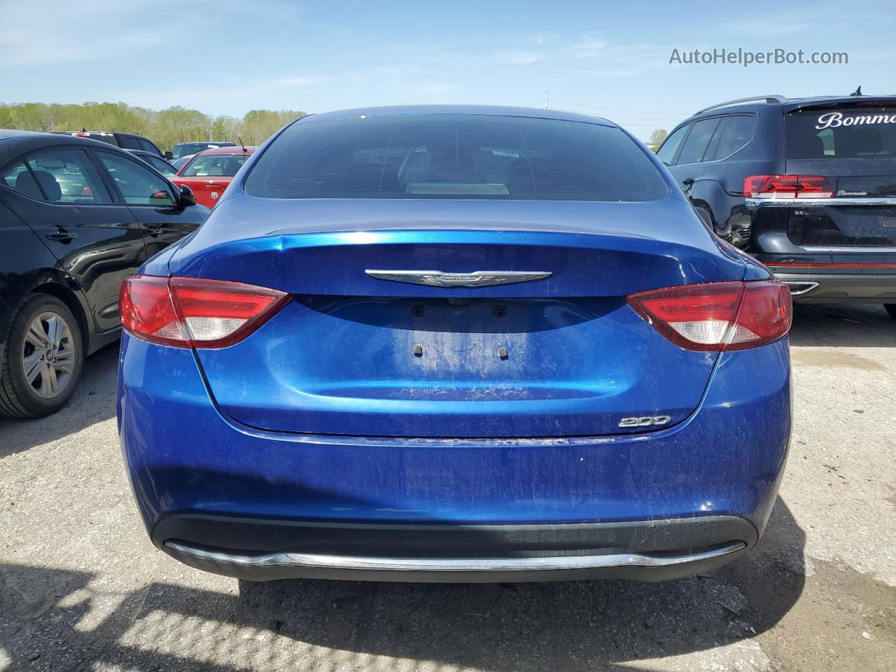 2016 Chrysler 200 Limited Blue vin: 1C3CCCAB7GN143146