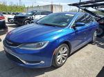 2016 Chrysler 200 Limited Blue vin: 1C3CCCAB7GN143146