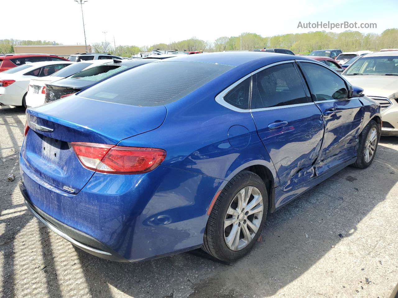 2016 Chrysler 200 Limited Blue vin: 1C3CCCAB7GN143146