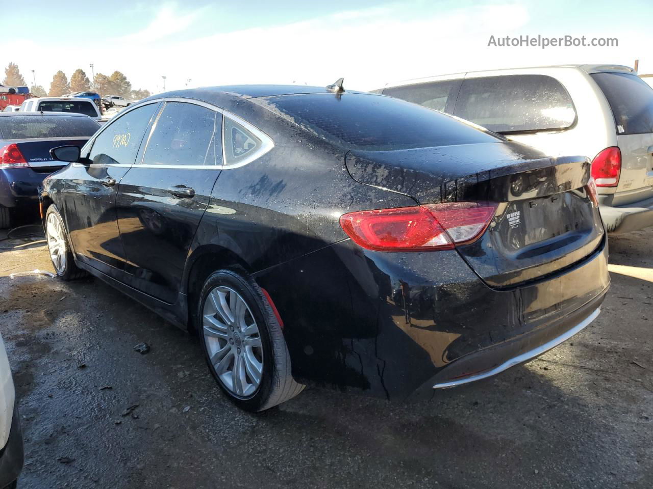 2016 Chrysler 200 Limited Black vin: 1C3CCCAB7GN145687