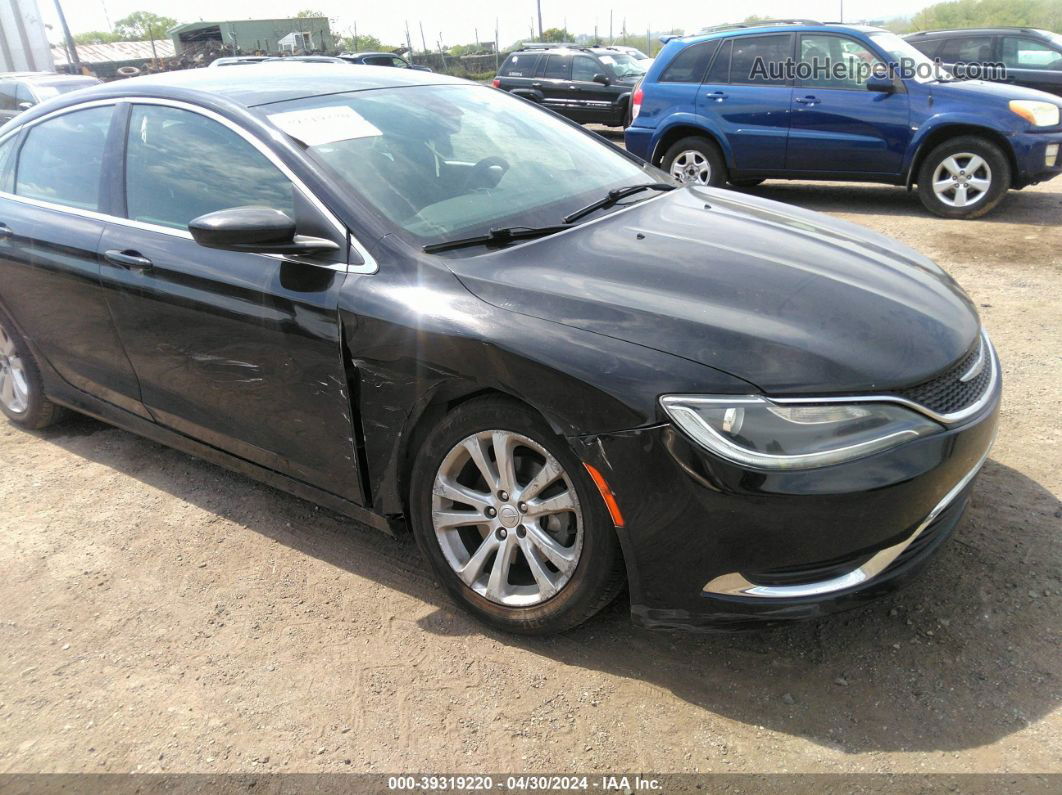 2016 Chrysler 200 Limited Black vin: 1C3CCCAB7GN149528