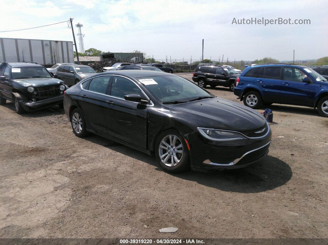 2016 Chrysler 200 Limited Black vin: 1C3CCCAB7GN149528