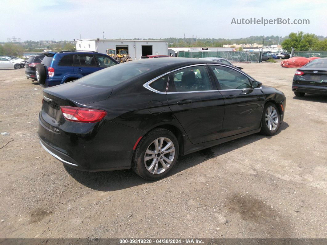 2016 Chrysler 200 Limited Black vin: 1C3CCCAB7GN149528