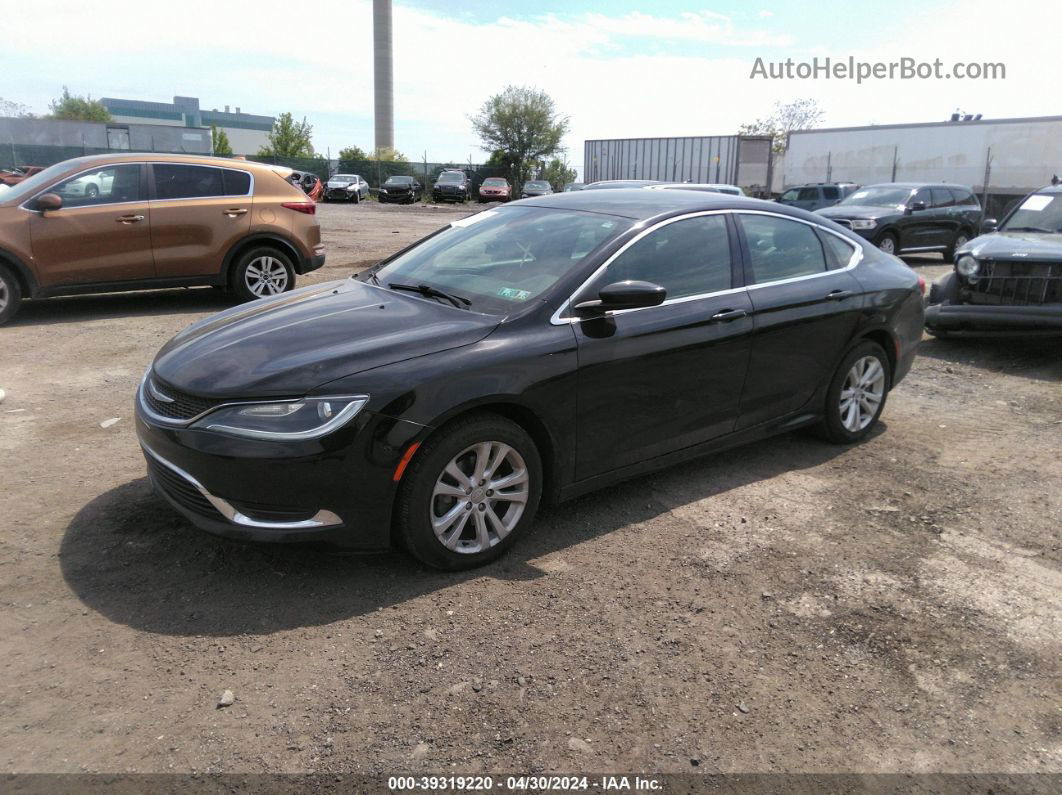 2016 Chrysler 200 Limited Black vin: 1C3CCCAB7GN149528