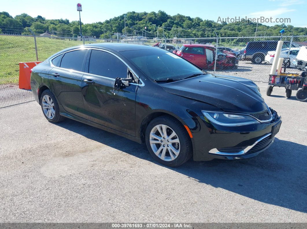 2016 Chrysler 200 Limited Black vin: 1C3CCCAB7GN149898