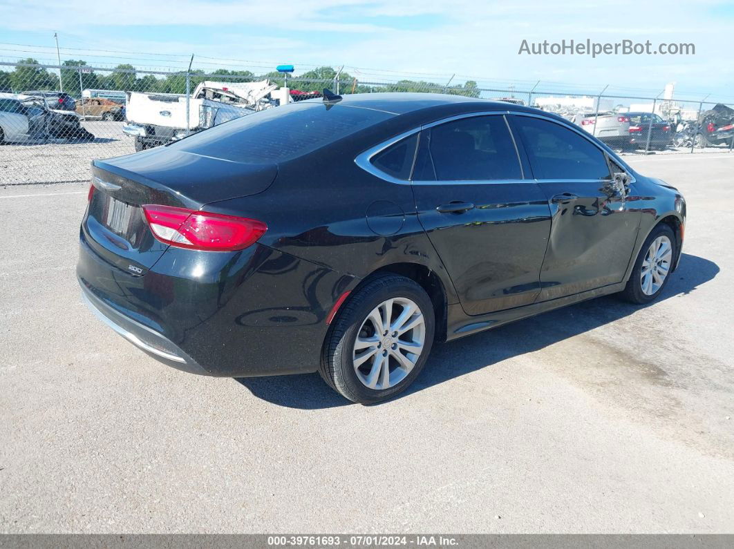 2016 Chrysler 200 Limited Черный vin: 1C3CCCAB7GN149898