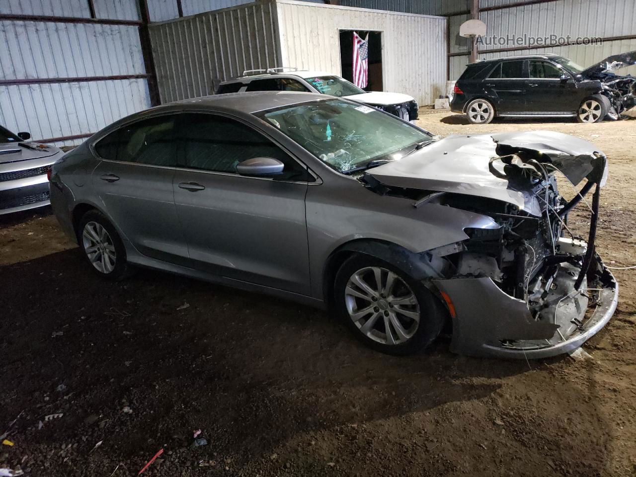 2016 Chrysler 200 Limited Silver vin: 1C3CCCAB7GN153613