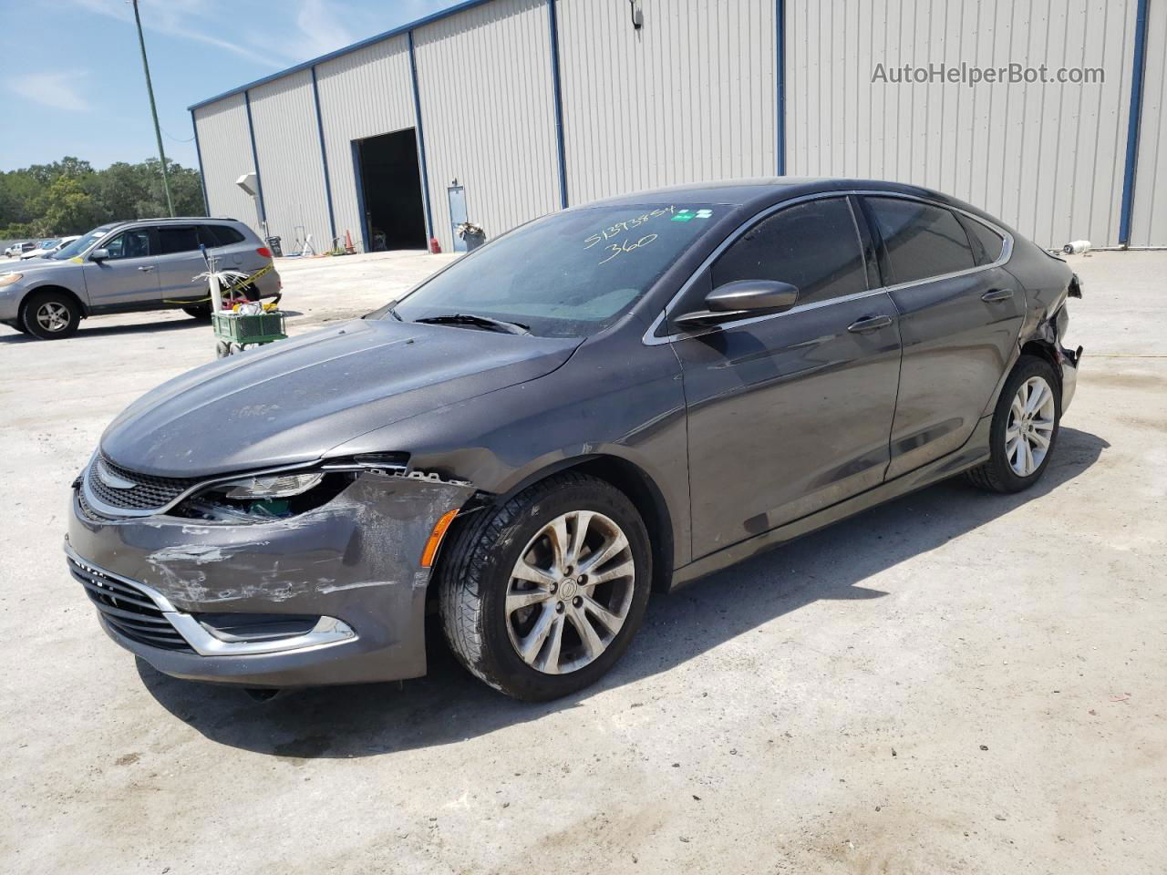 2016 Chrysler 200 Limited Charcoal vin: 1C3CCCAB7GN155524