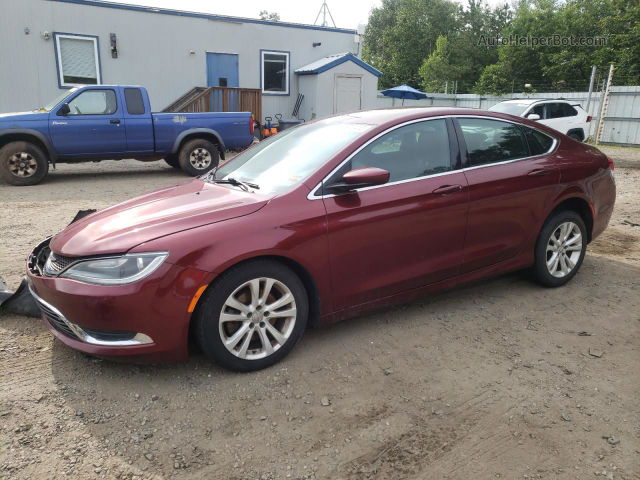 2016 Chrysler 200 Limited Бордовый vin: 1C3CCCAB7GN158276