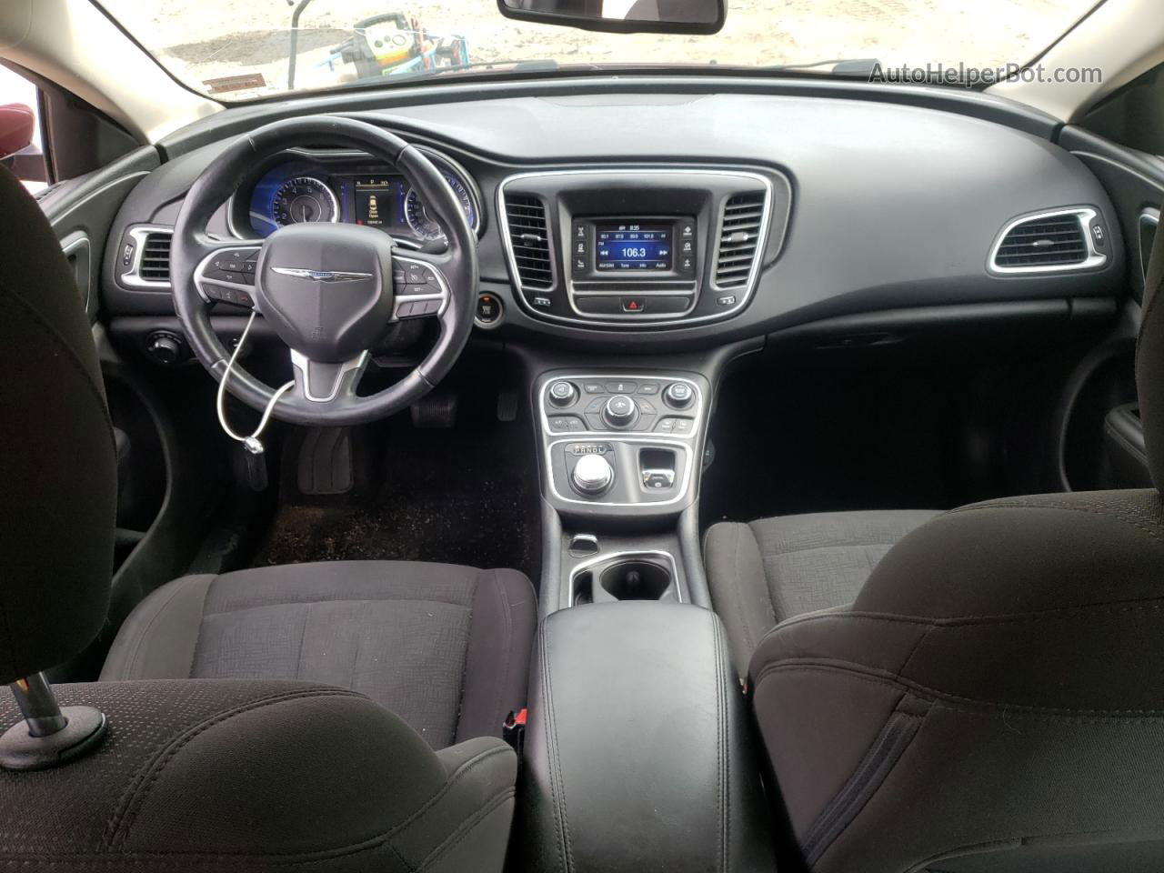 2016 Chrysler 200 Limited Бордовый vin: 1C3CCCAB7GN158276