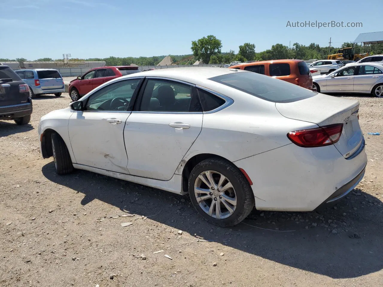 2016 Chrysler 200 Limited White vin: 1C3CCCAB7GN164353