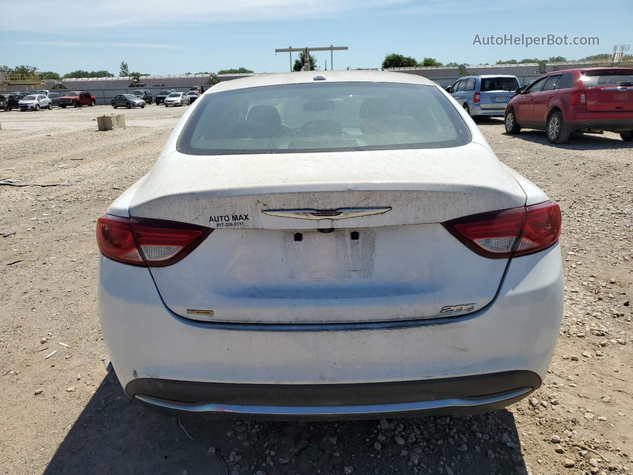 2016 Chrysler 200 Limited White vin: 1C3CCCAB7GN164353