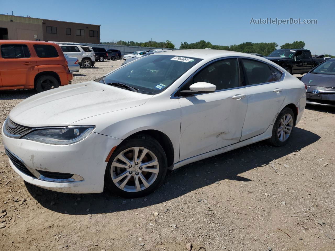 2016 Chrysler 200 Limited White vin: 1C3CCCAB7GN164353