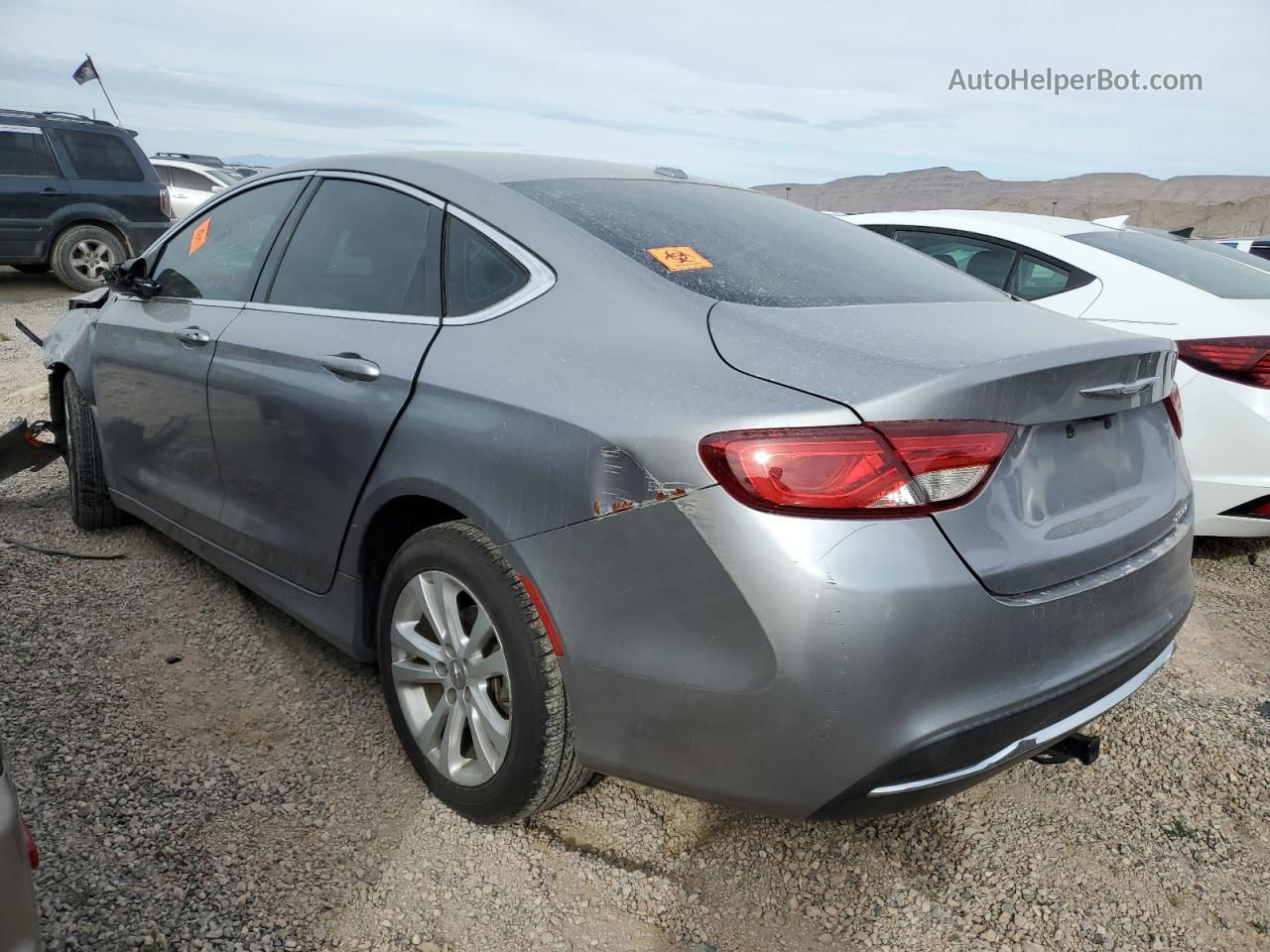 2016 Chrysler 200 Limited Серебряный vin: 1C3CCCAB7GN166412