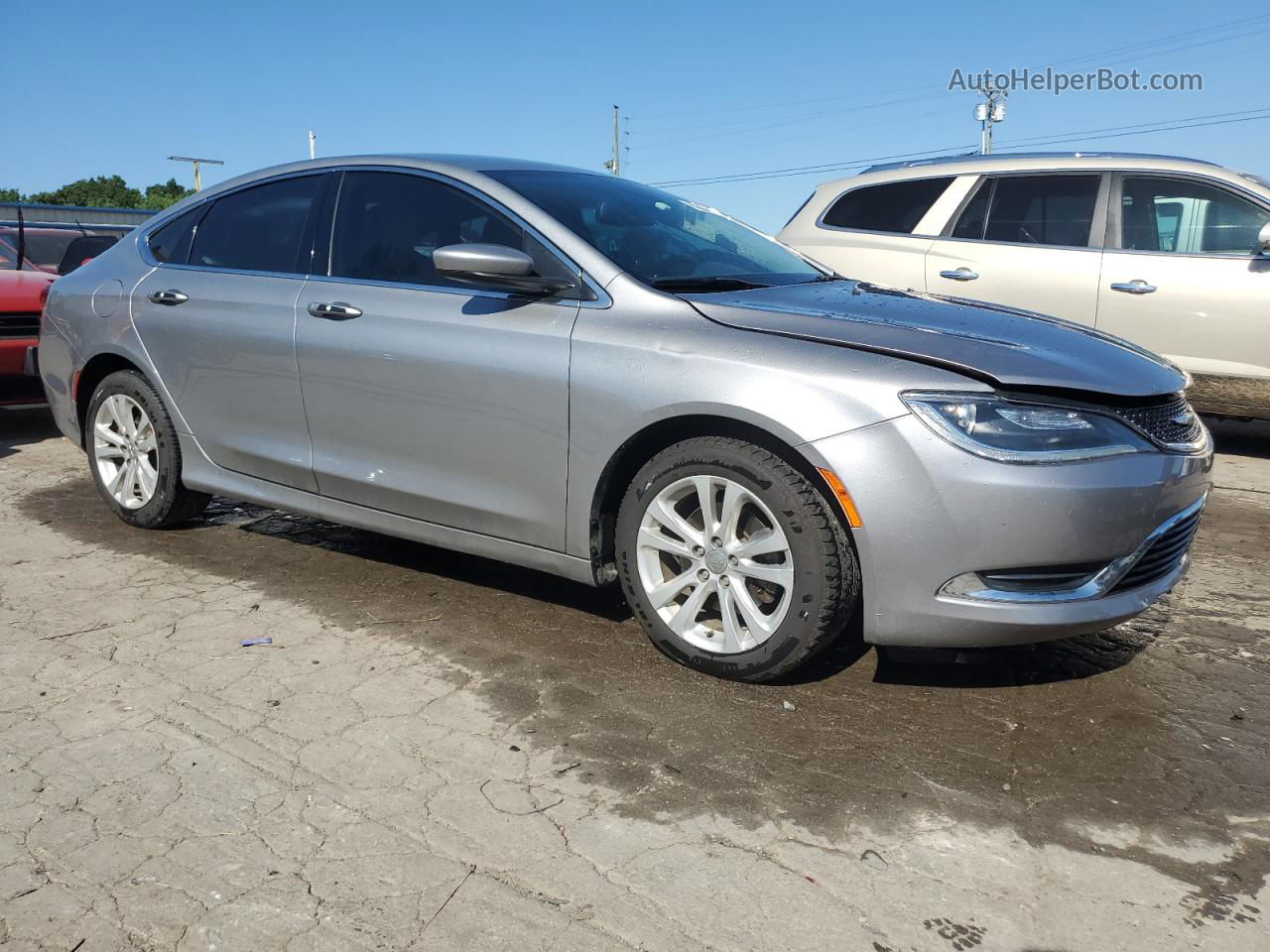 2016 Chrysler 200 Limited Silver vin: 1C3CCCAB7GN166703