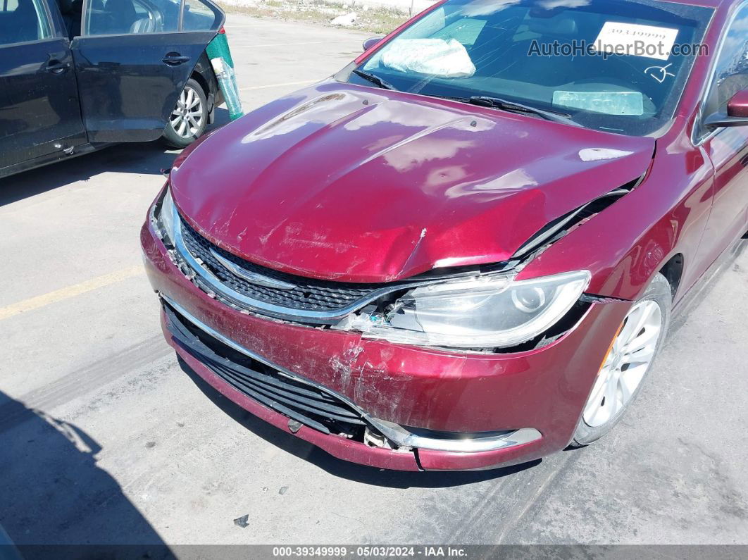 2016 Chrysler 200 Limited Red vin: 1C3CCCAB7GN169245