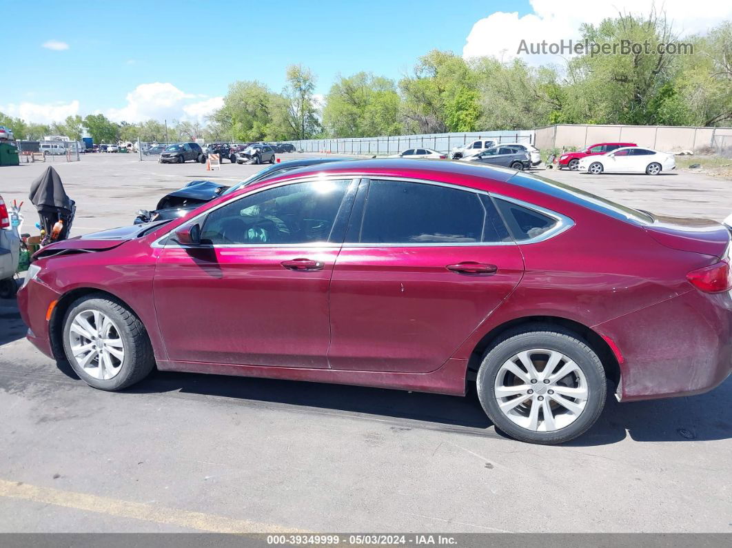 2016 Chrysler 200 Limited Red vin: 1C3CCCAB7GN169245