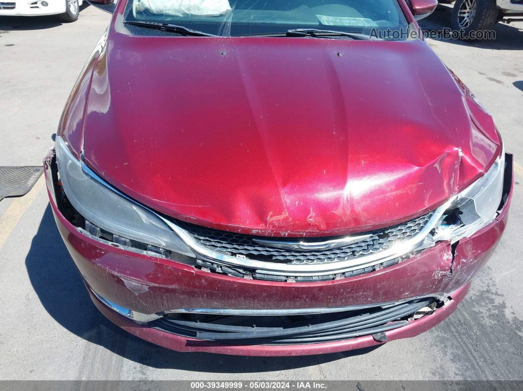 2016 Chrysler 200 Limited Red vin: 1C3CCCAB7GN169245