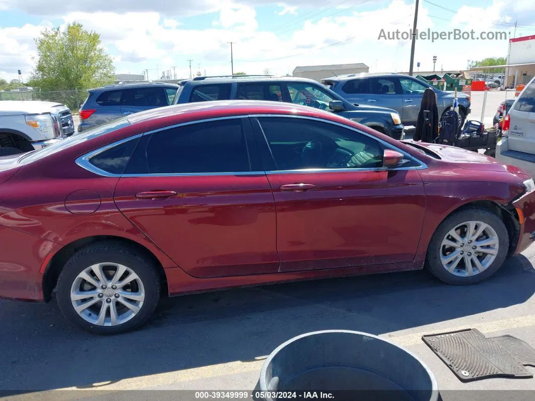 2016 Chrysler 200 Limited Red vin: 1C3CCCAB7GN169245