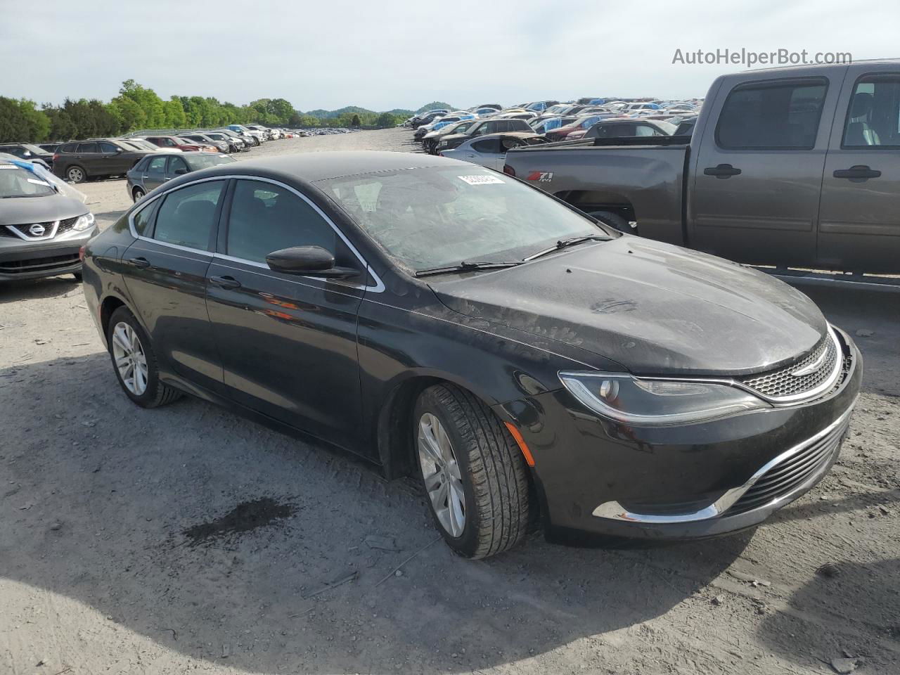 2016 Chrysler 200 Limited Black vin: 1C3CCCAB7GN176633