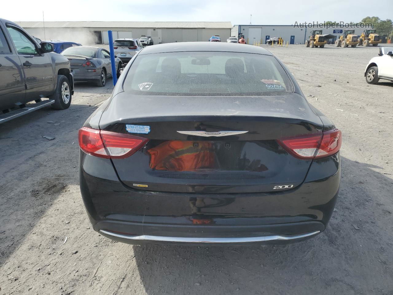 2016 Chrysler 200 Limited Black vin: 1C3CCCAB7GN176633