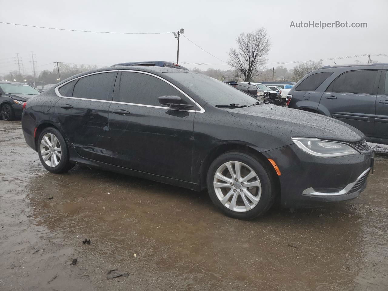 2016 Chrysler 200 Limited Black vin: 1C3CCCAB7GN179953