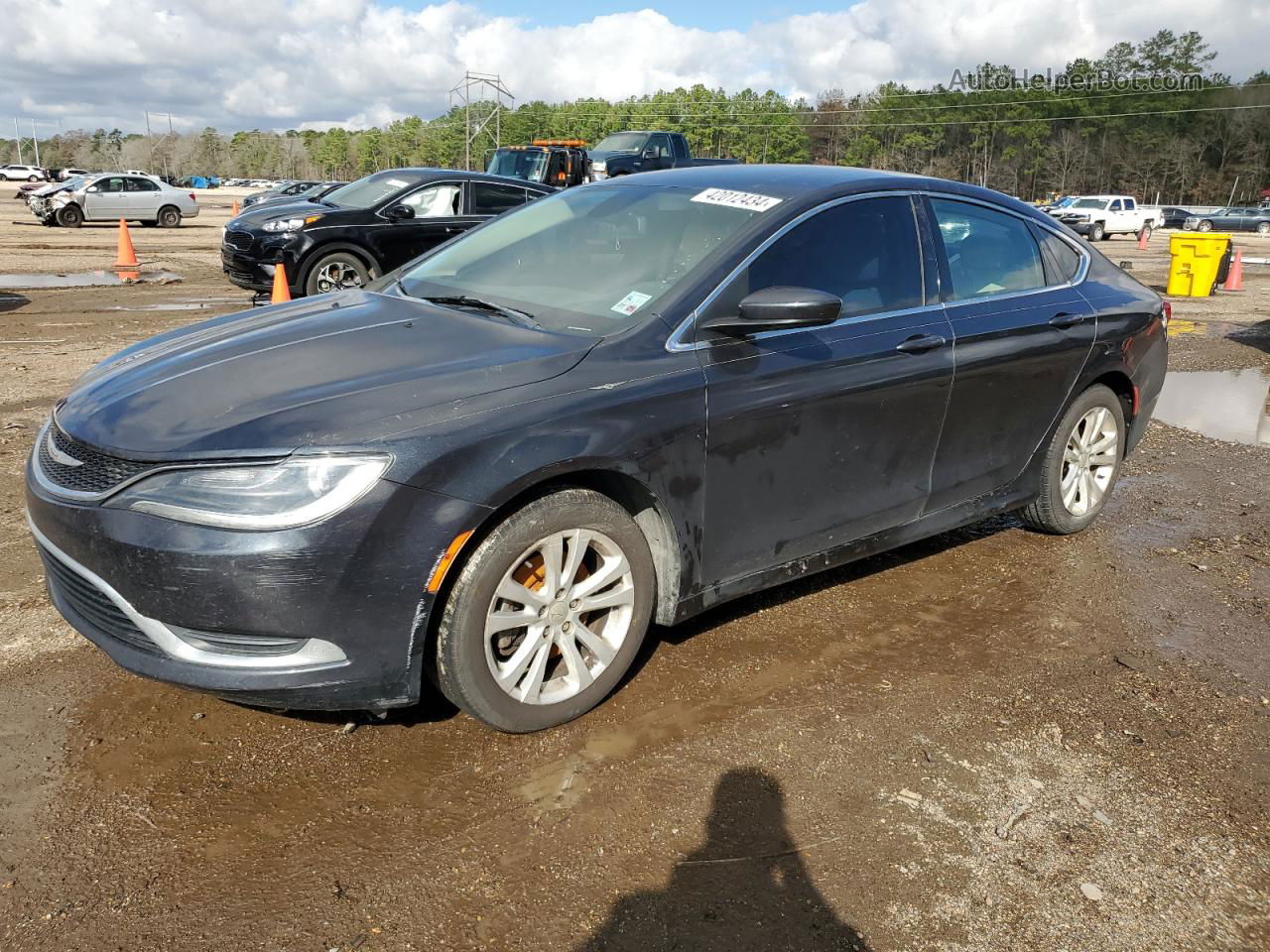 2016 Chrysler 200 Limited Black vin: 1C3CCCAB7GN185929