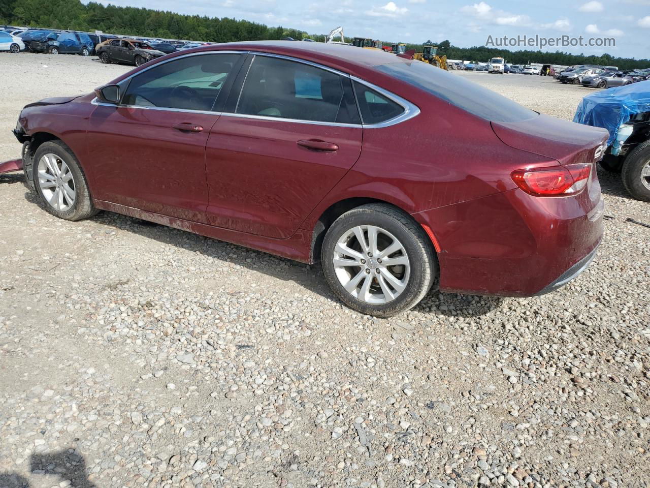 2017 Chrysler 200 Limited Burgundy vin: 1C3CCCAB7HN502674