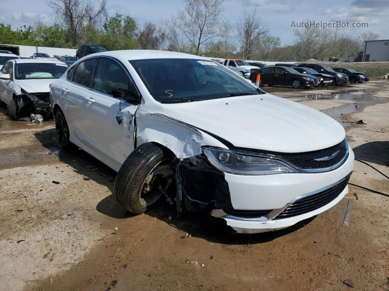 2017 Chrysler 200 Limited White vin: 1C3CCCAB7HN504456