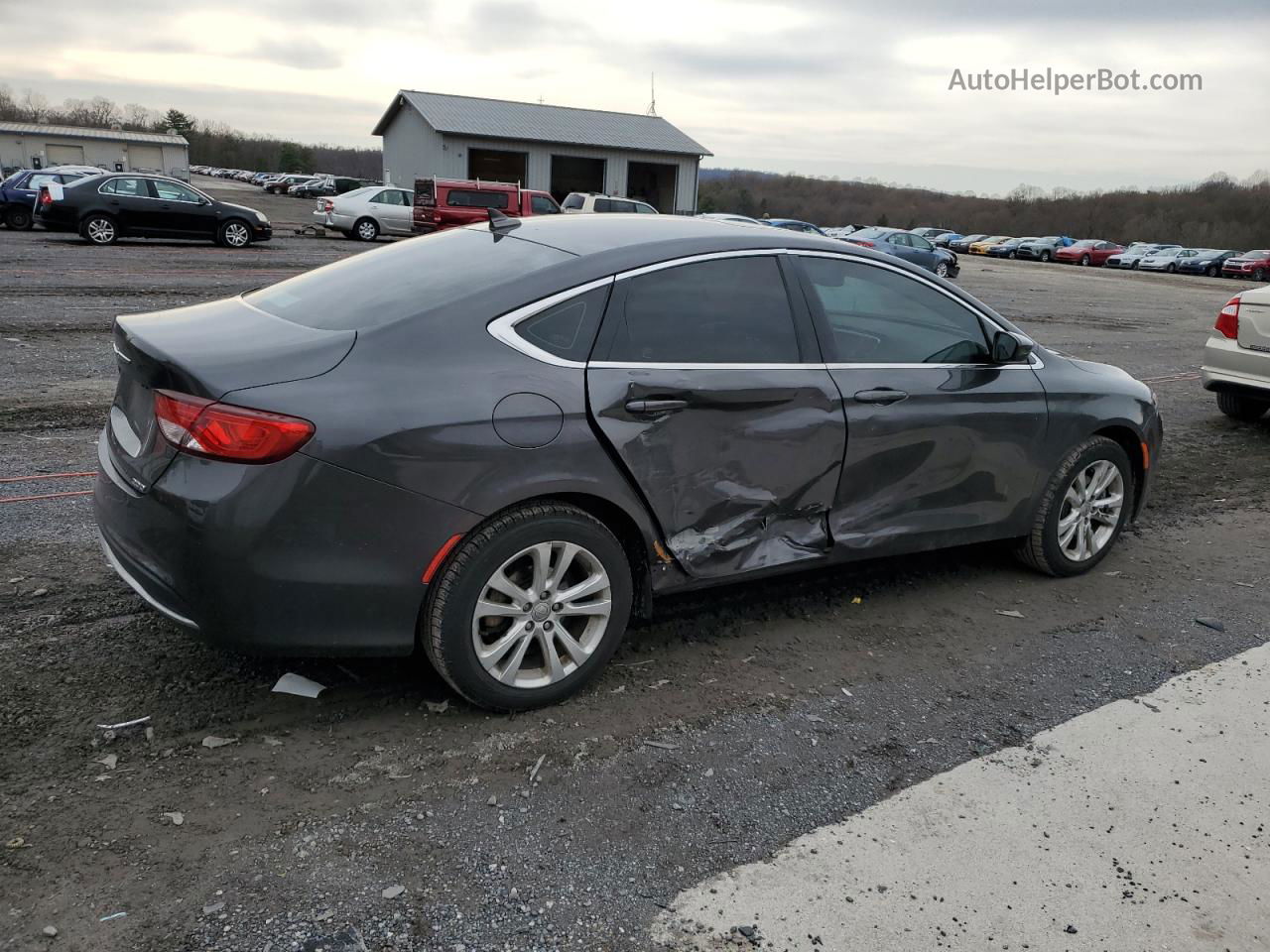 2017 Chrysler 200 Limited Gray vin: 1C3CCCAB7HN507311