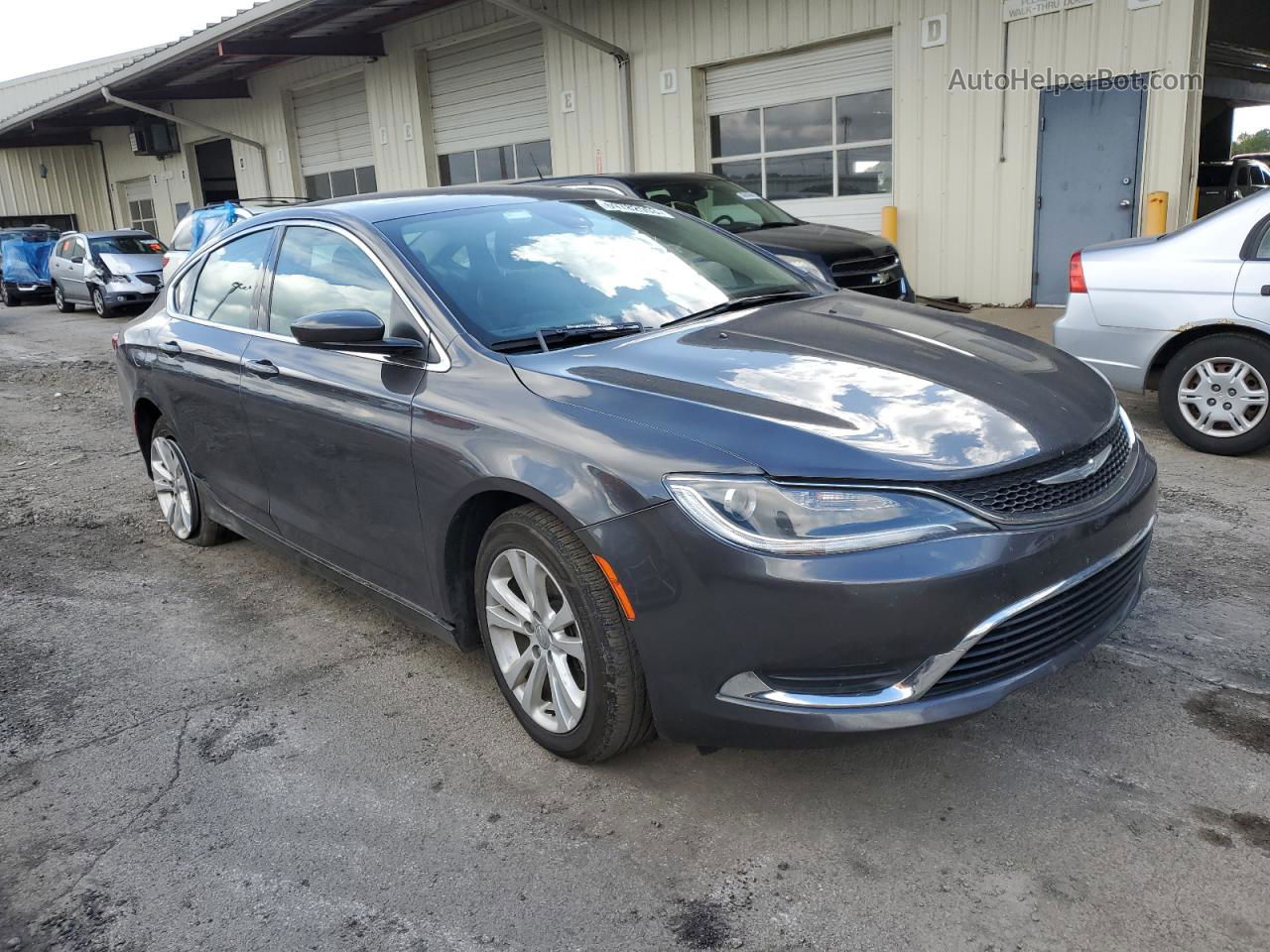 2017 Chrysler 200 Limited Серый vin: 1C3CCCAB7HN509544