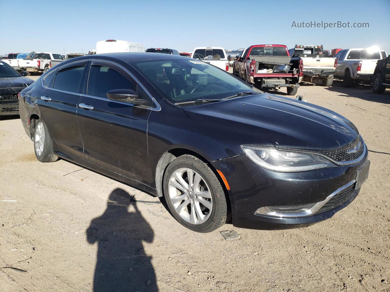 2017 Chrysler 200 Limited Black vin: 1C3CCCAB7HN510774