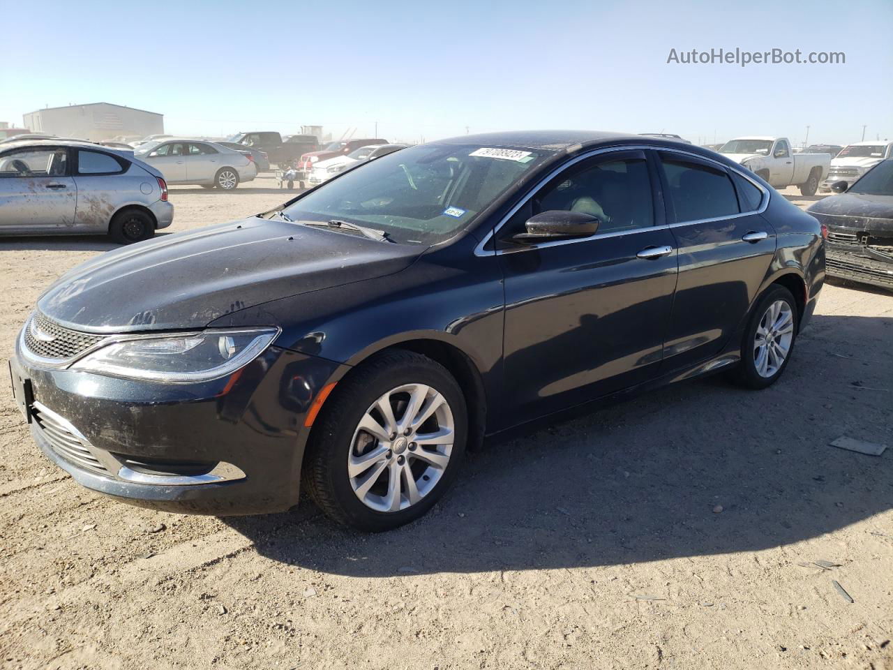 2017 Chrysler 200 Limited Black vin: 1C3CCCAB7HN510774