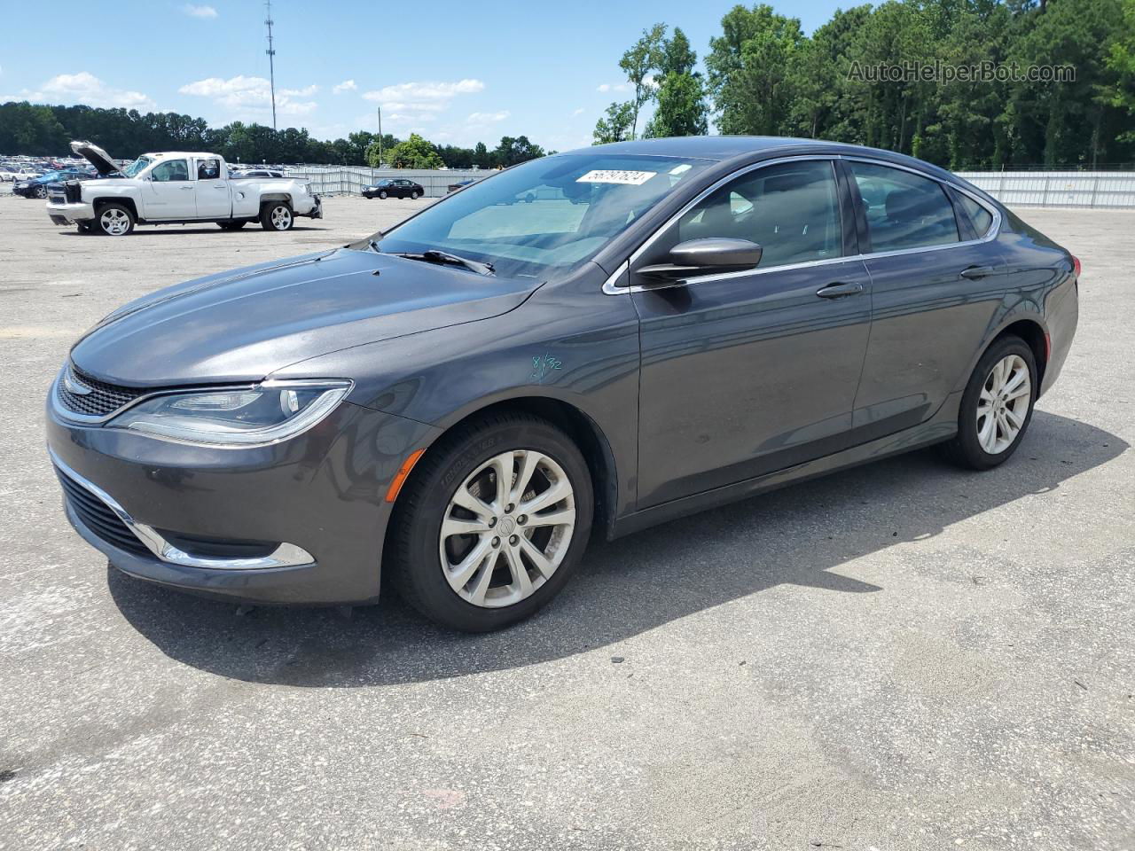 2017 Chrysler 200 Limited Угольный vin: 1C3CCCAB7HN511553