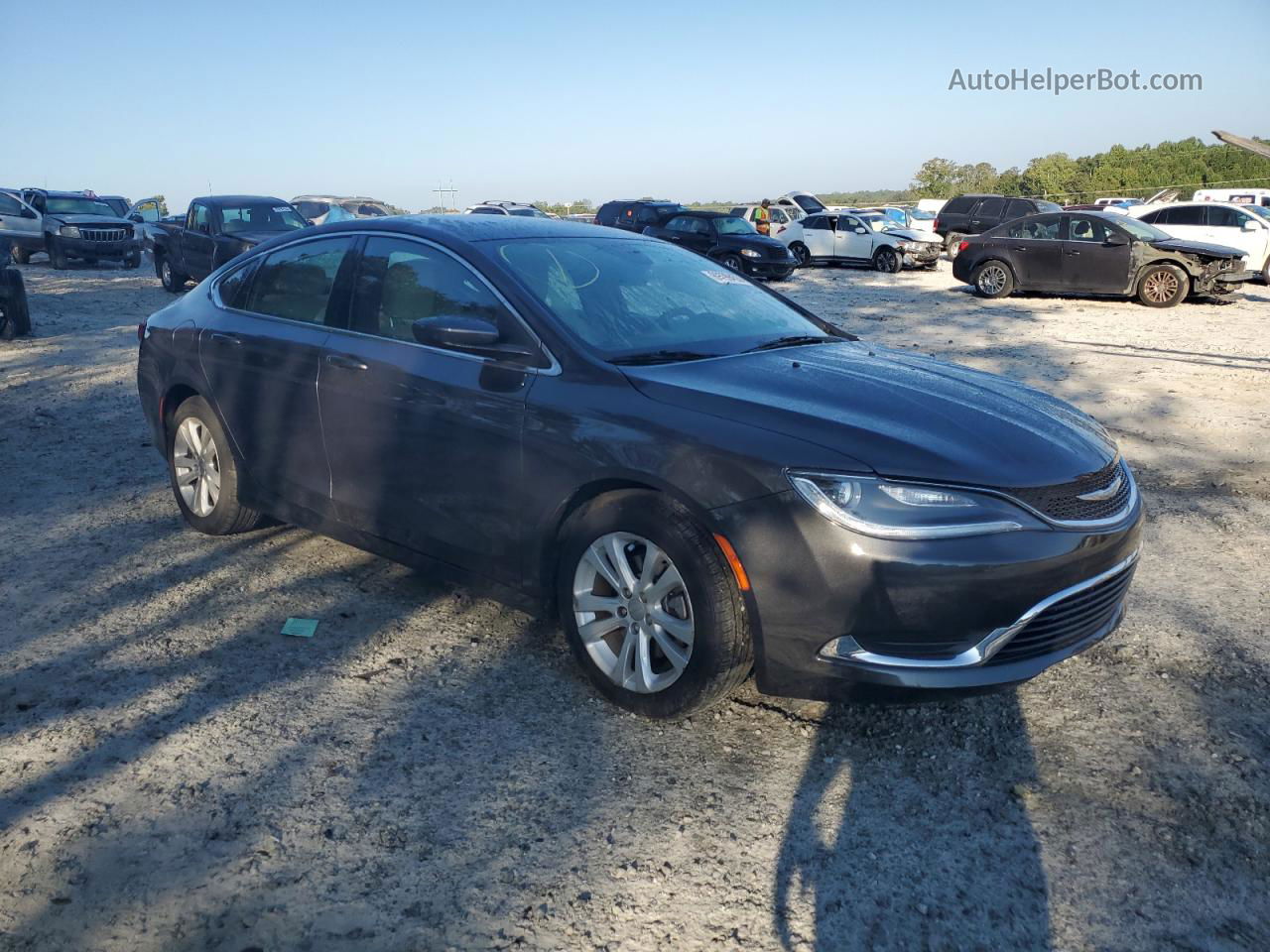 2017 Chrysler 200 Limited Серый vin: 1C3CCCAB7HN511911