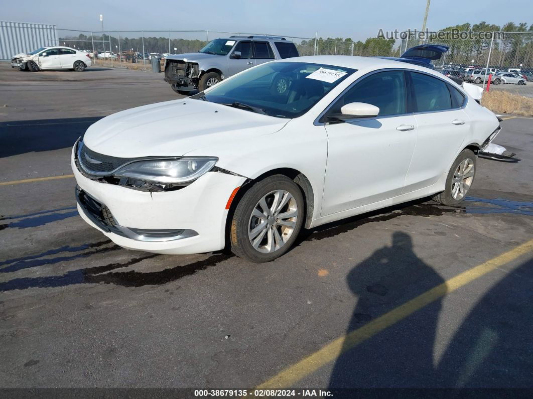 2017 Chrysler 200 Limited White vin: 1C3CCCAB7HN512265