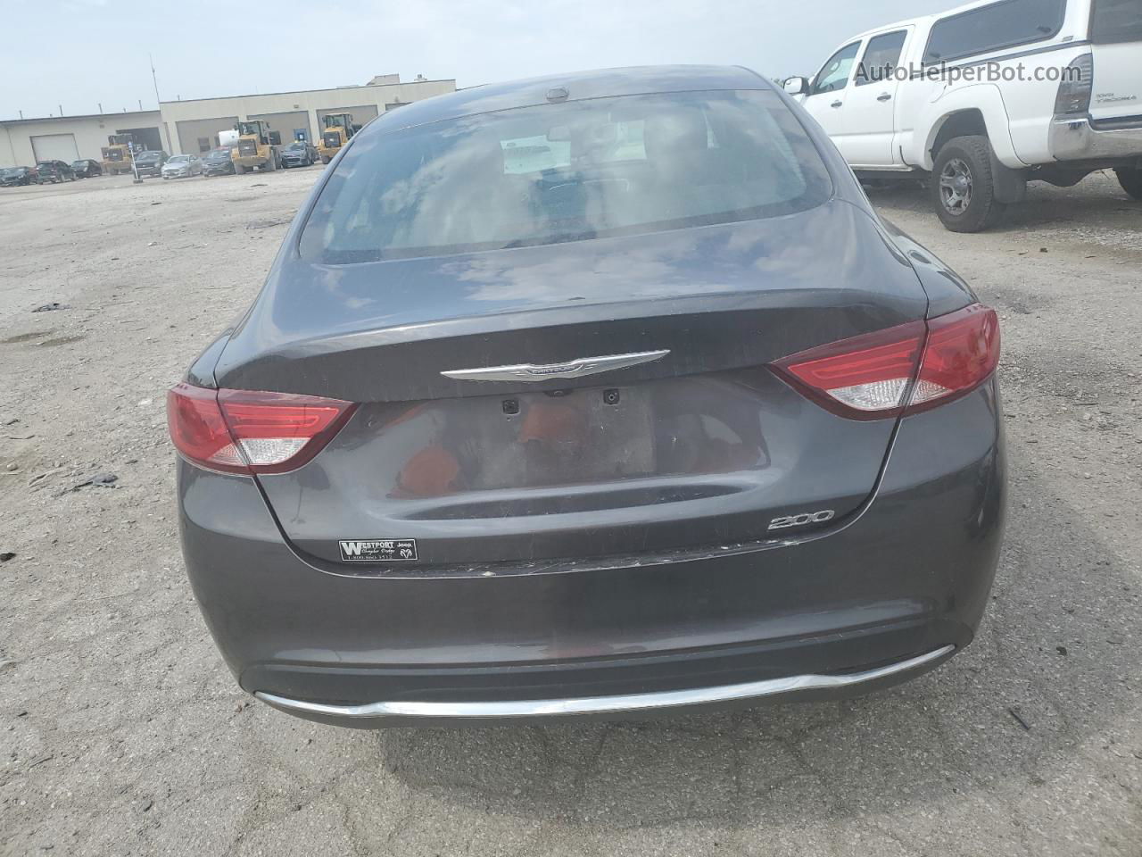 2015 Chrysler 200 Limited Charcoal vin: 1C3CCCAB8FN531517