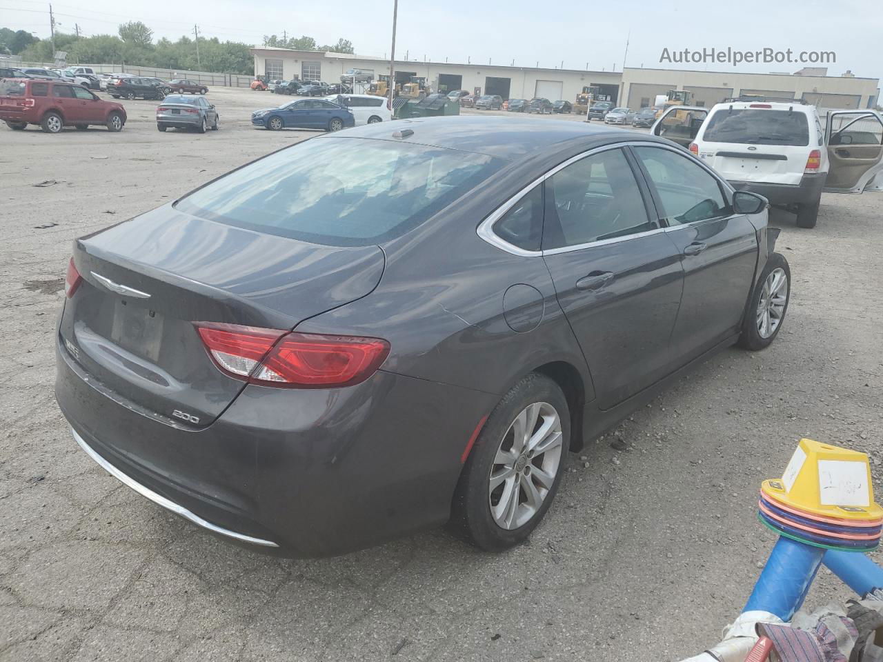 2015 Chrysler 200 Limited Charcoal vin: 1C3CCCAB8FN531517