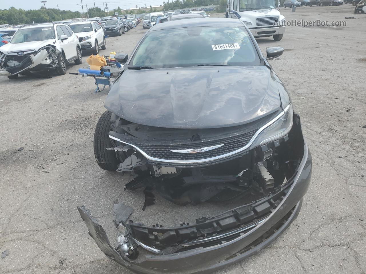 2015 Chrysler 200 Limited Charcoal vin: 1C3CCCAB8FN531517