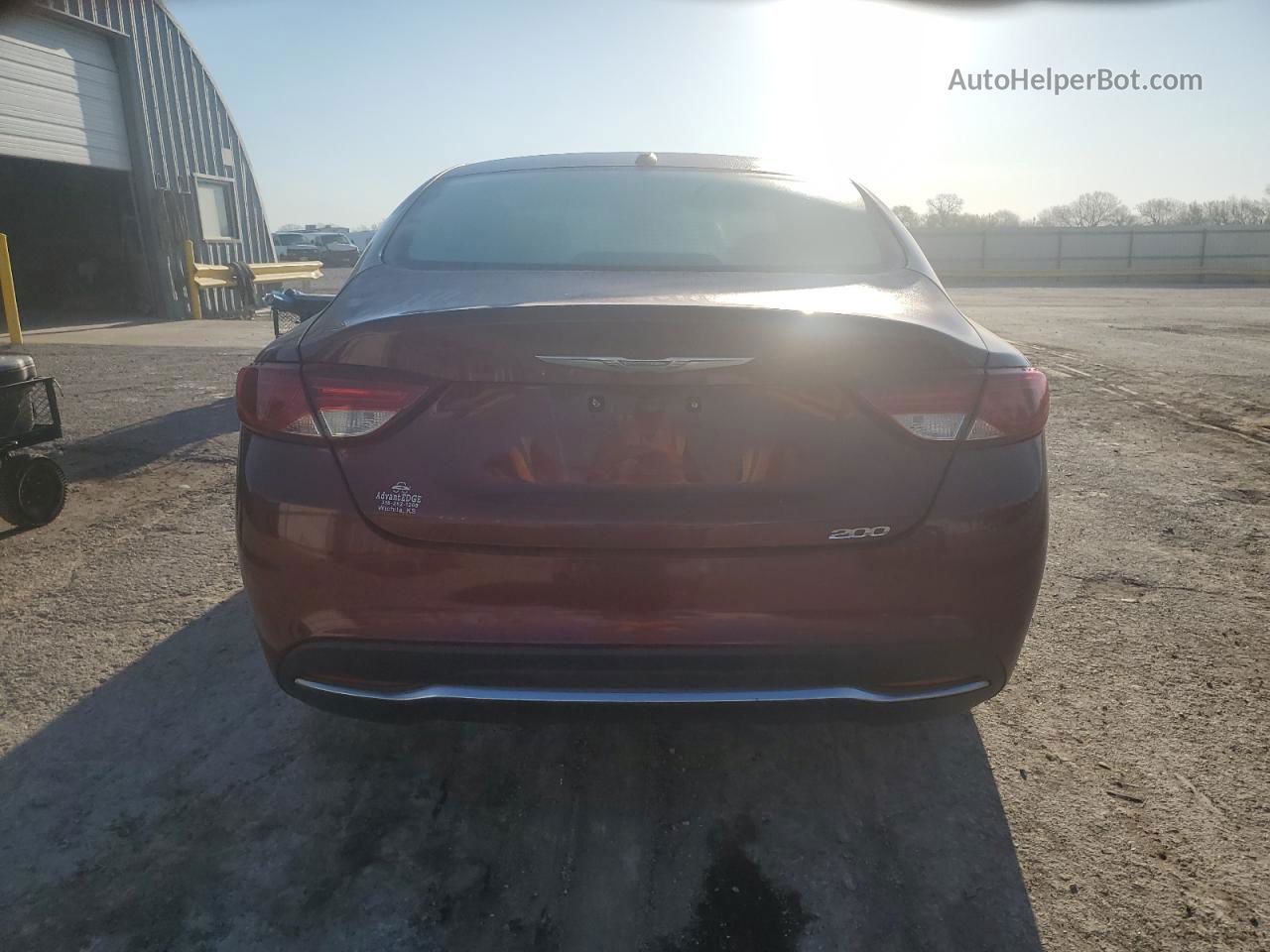 2015 Chrysler 200 Limited Бордовый vin: 1C3CCCAB8FN538080