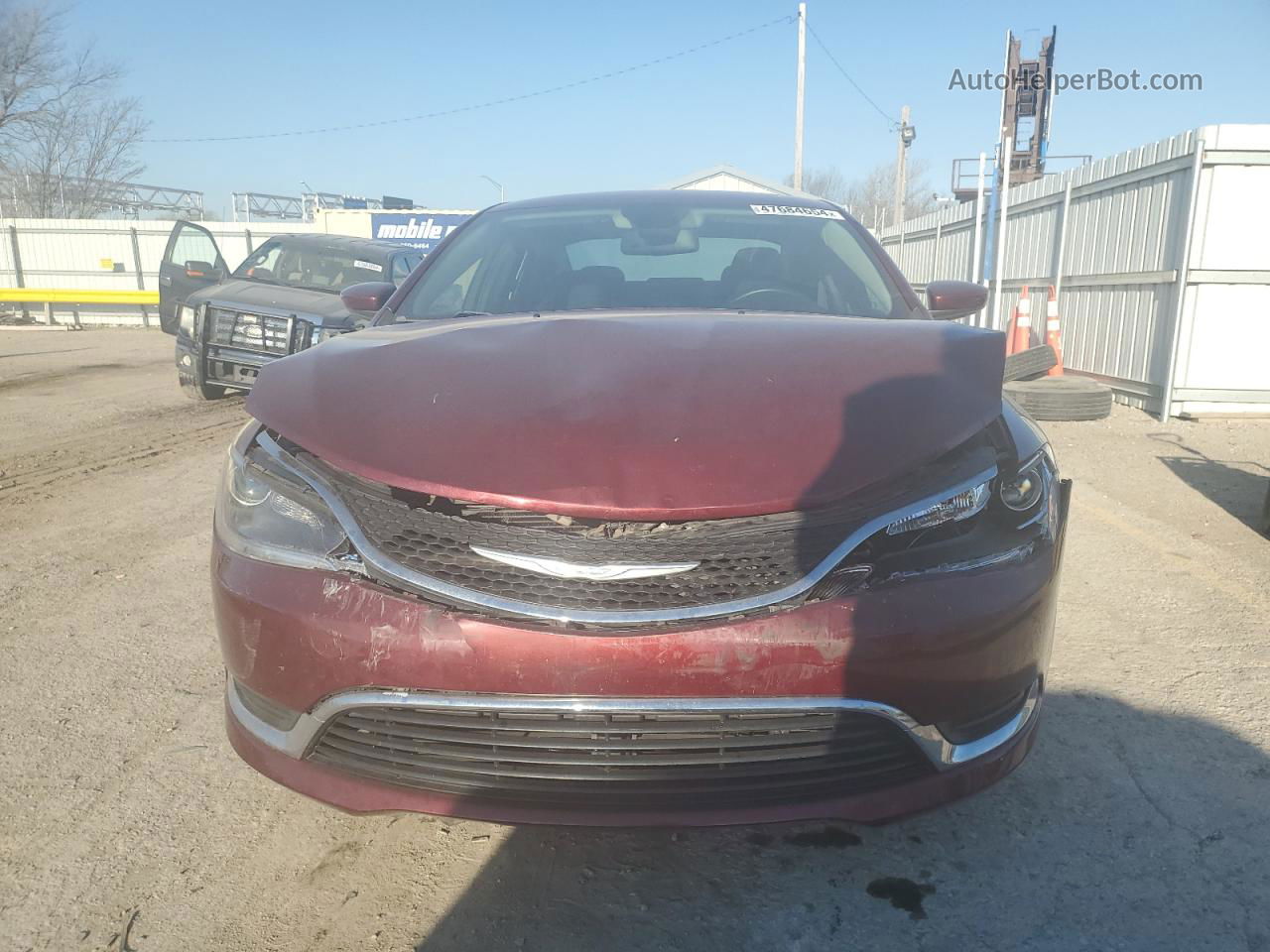 2015 Chrysler 200 Limited Burgundy vin: 1C3CCCAB8FN538080